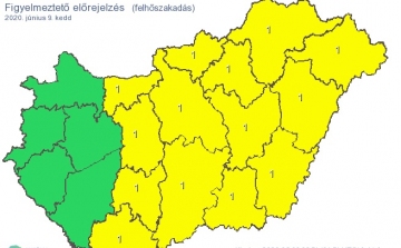 Felhőszakadásokra és zivatarokra figyelmeztet a meteorológia